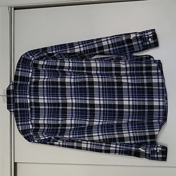 Ralph Lauren Chaps Blue Plaid Oxford. Size XL - Picture 2 of 4